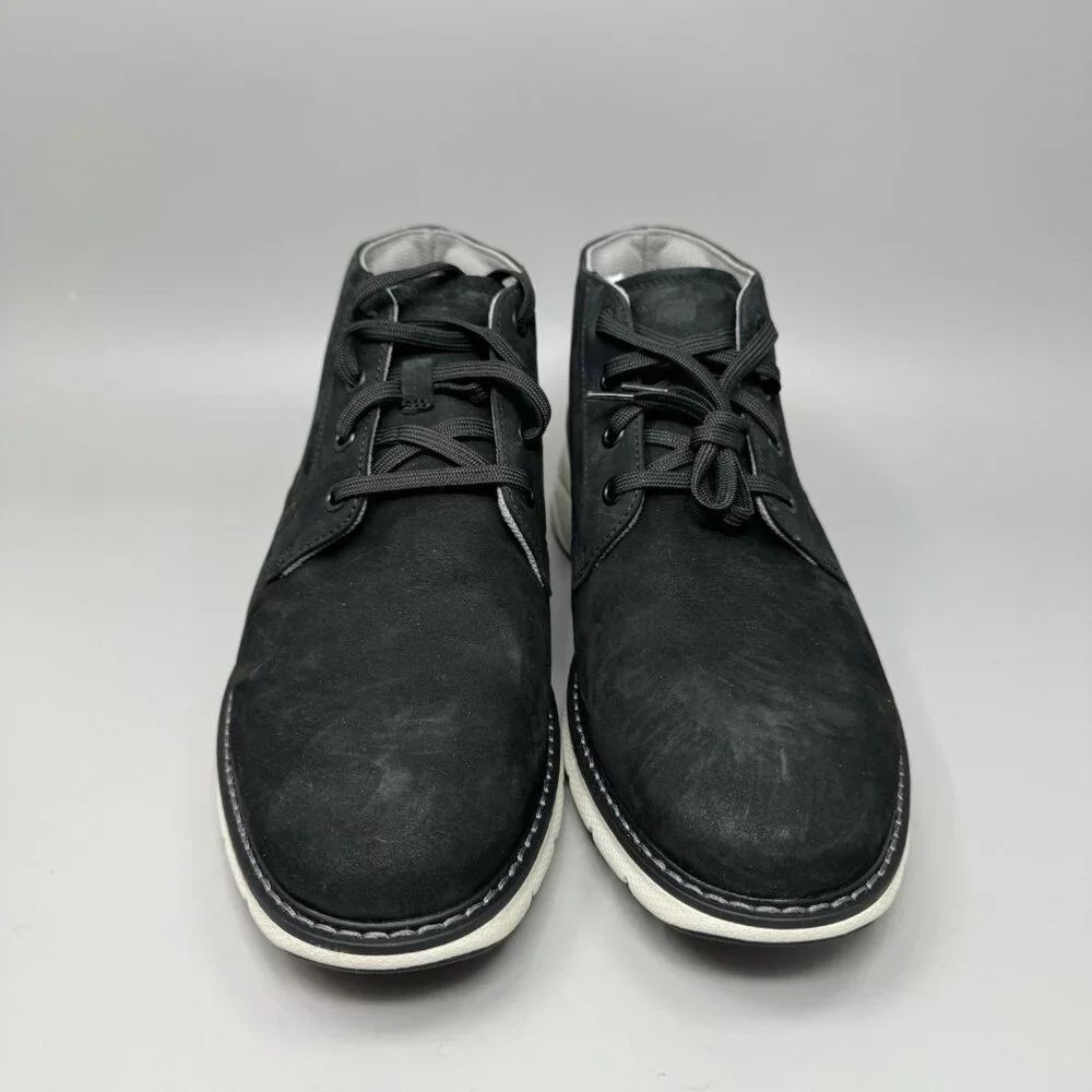 Florsheim Mens Frenzi Black Lace-Up Chukka Boots 8M New